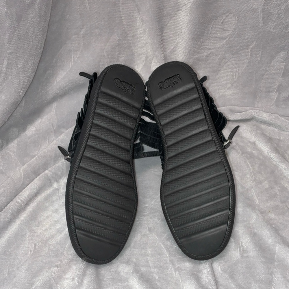 Coach Fringe Roccasin Sneaker with Stud Accents in Black, Women’s 8 - Picture 6 of 7